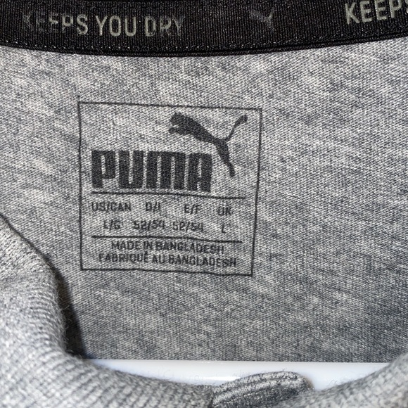 Puma Large Gray Polo Shirt - Picture 2 of 9